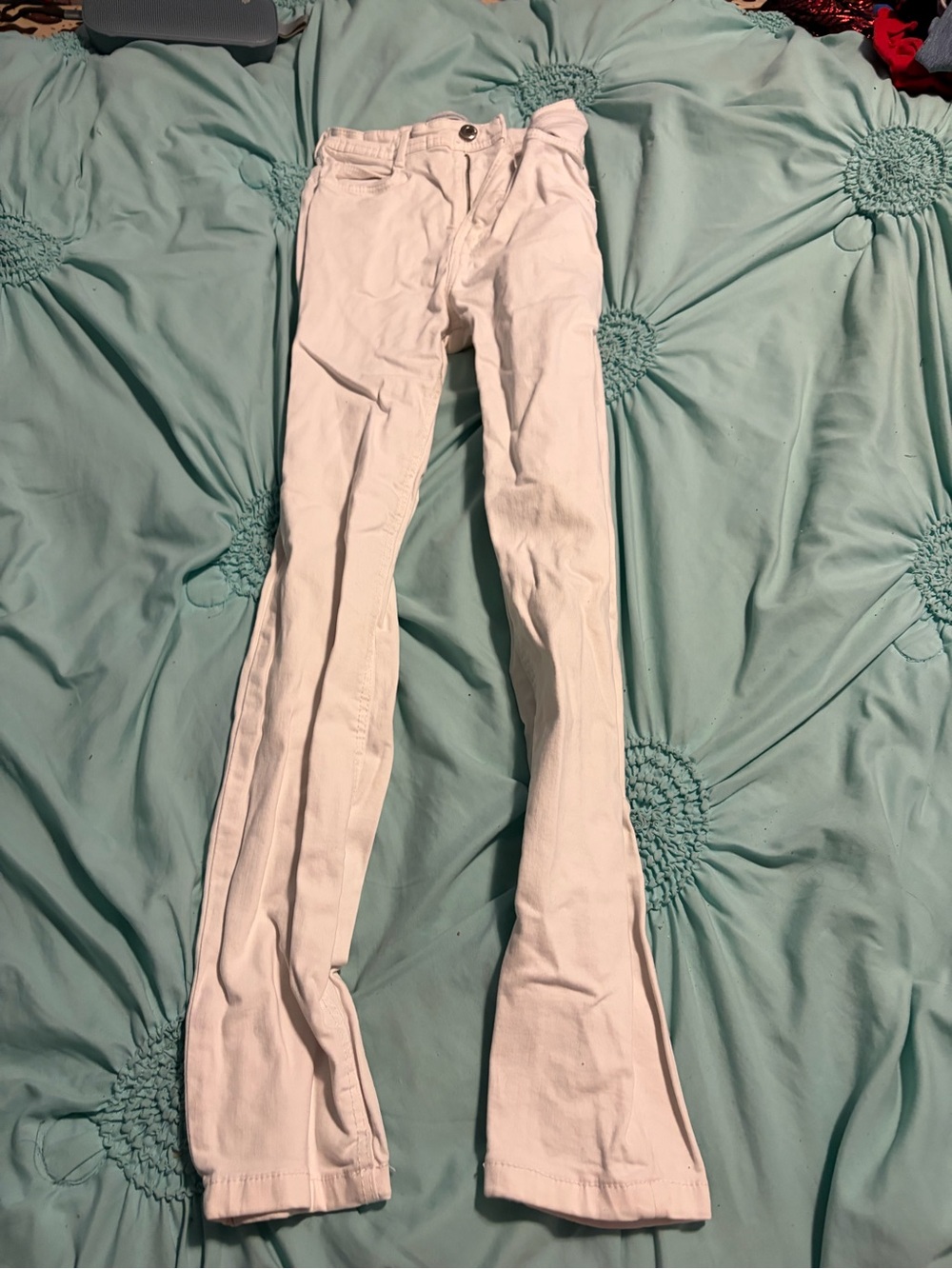Zara White Flare Pants - Slim Through Hip